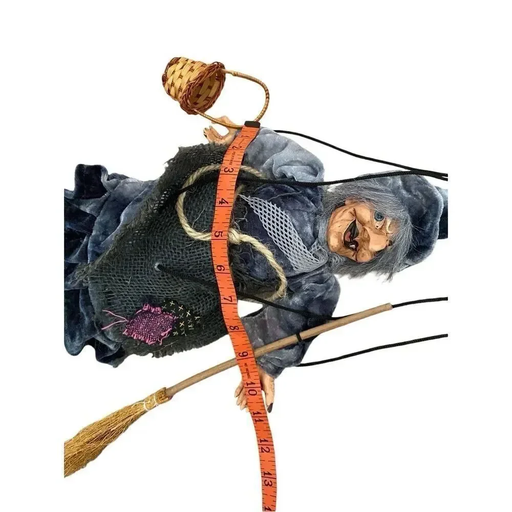 Witch Halloween String Puppet Porcelain Spooky Horror Decoration